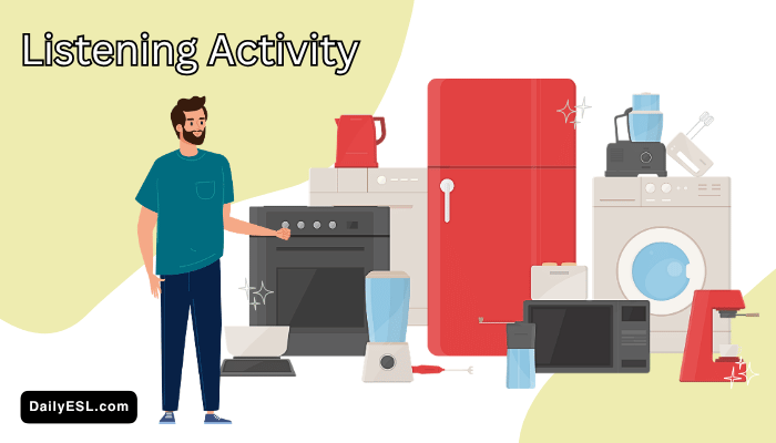 A man with new appliances