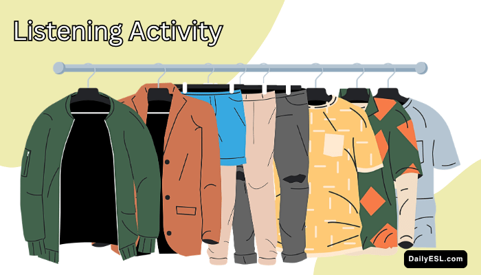A rack of clothing